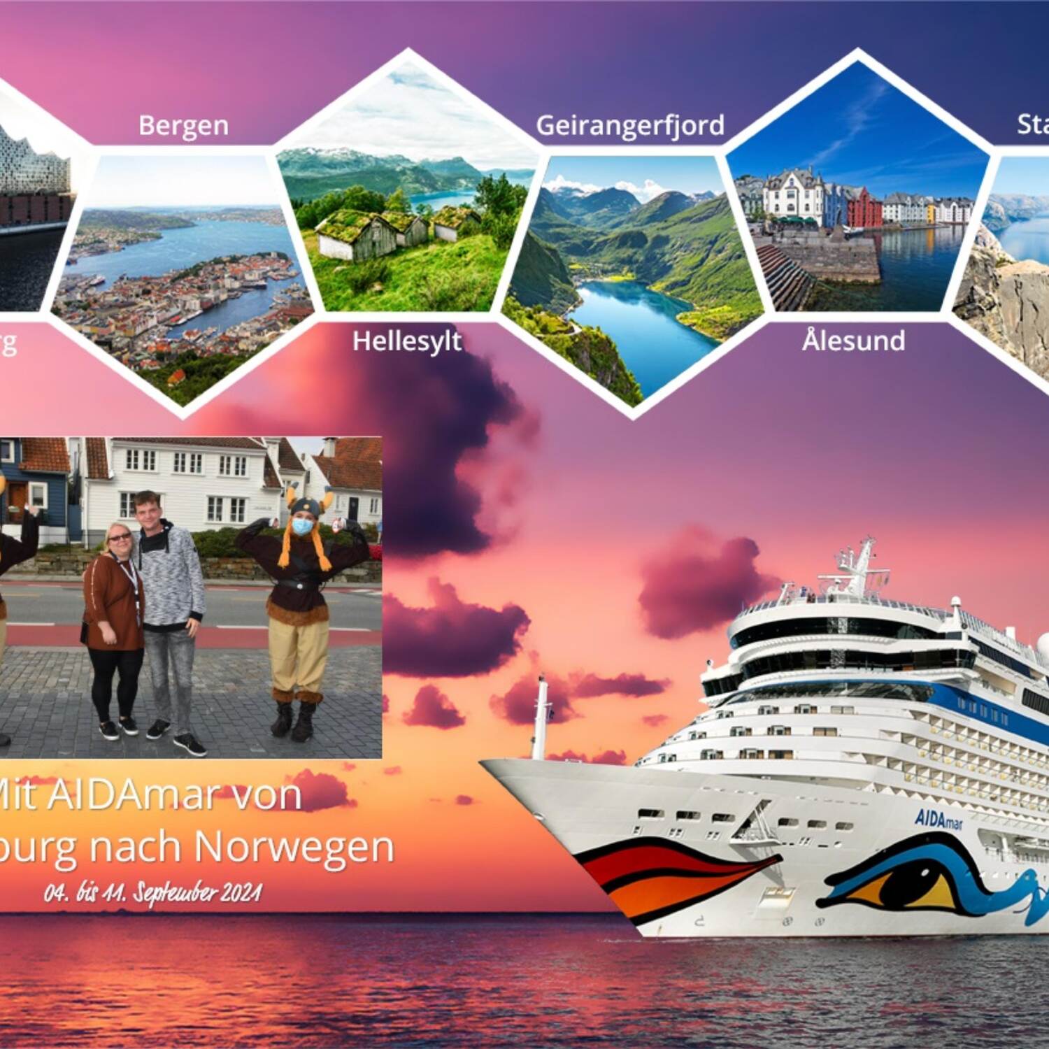 Mit AIDAmar nach Norwegen