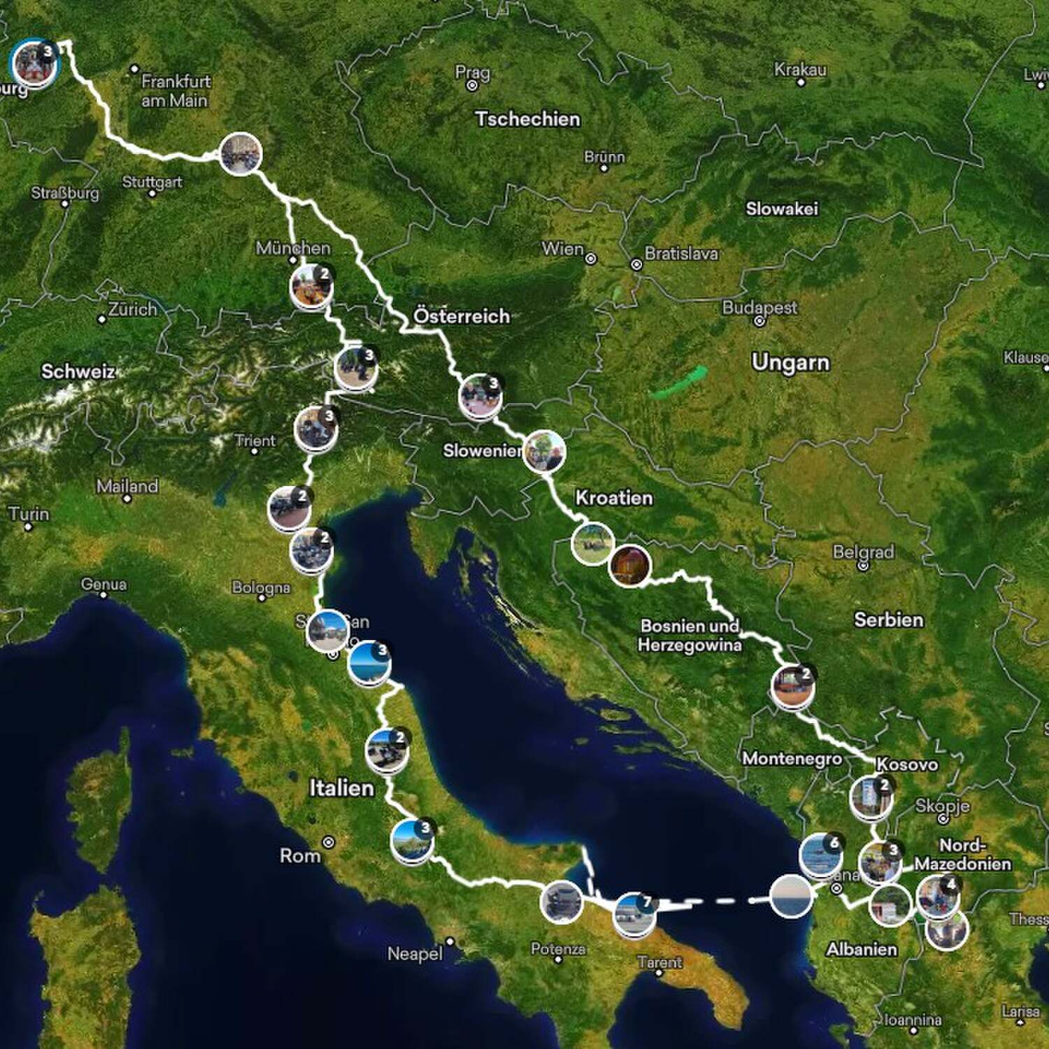 Motorradtour Griechenland
