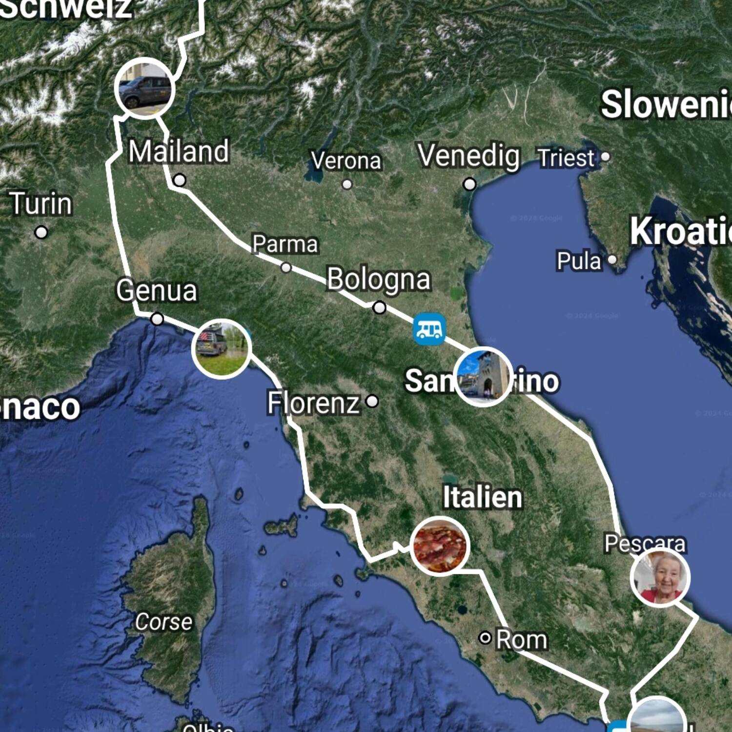 Roadtrip Italien Mai 2024