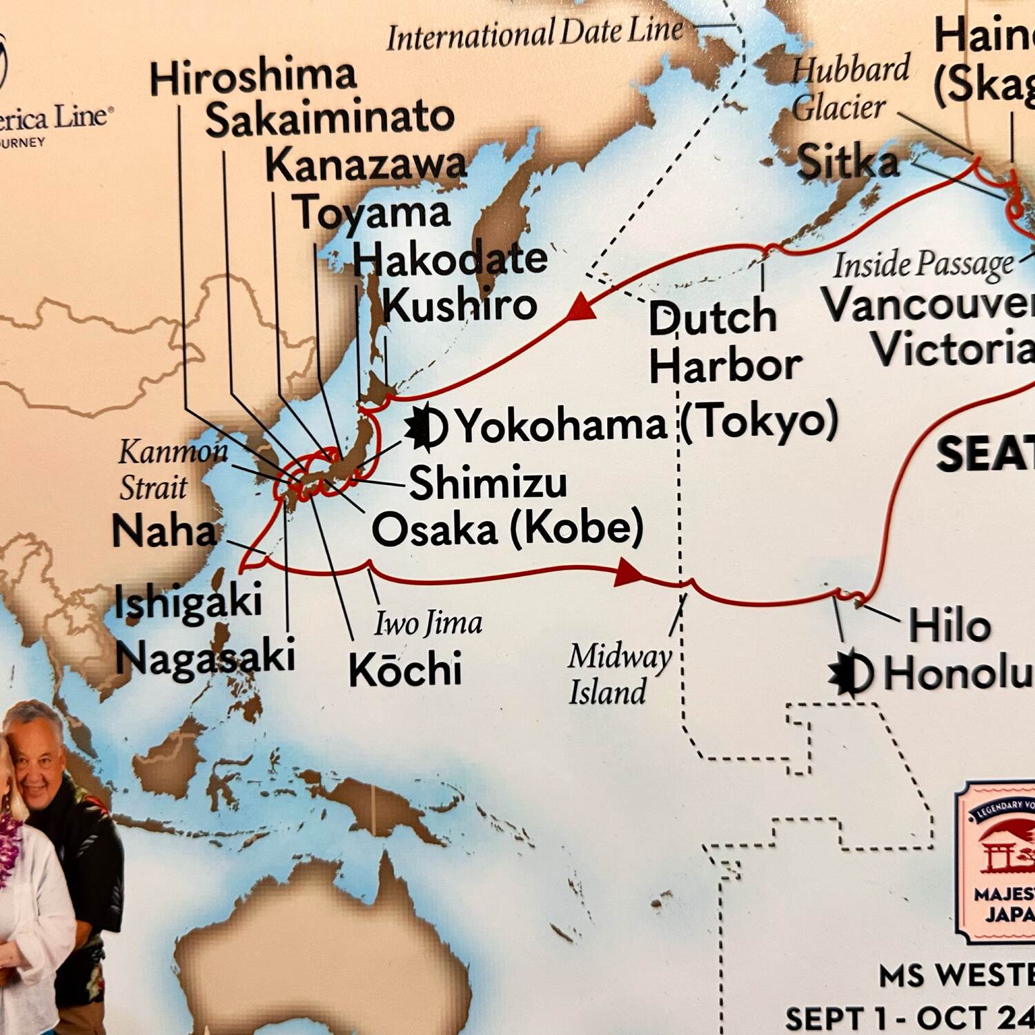 Cruise to Japan via Alaska
