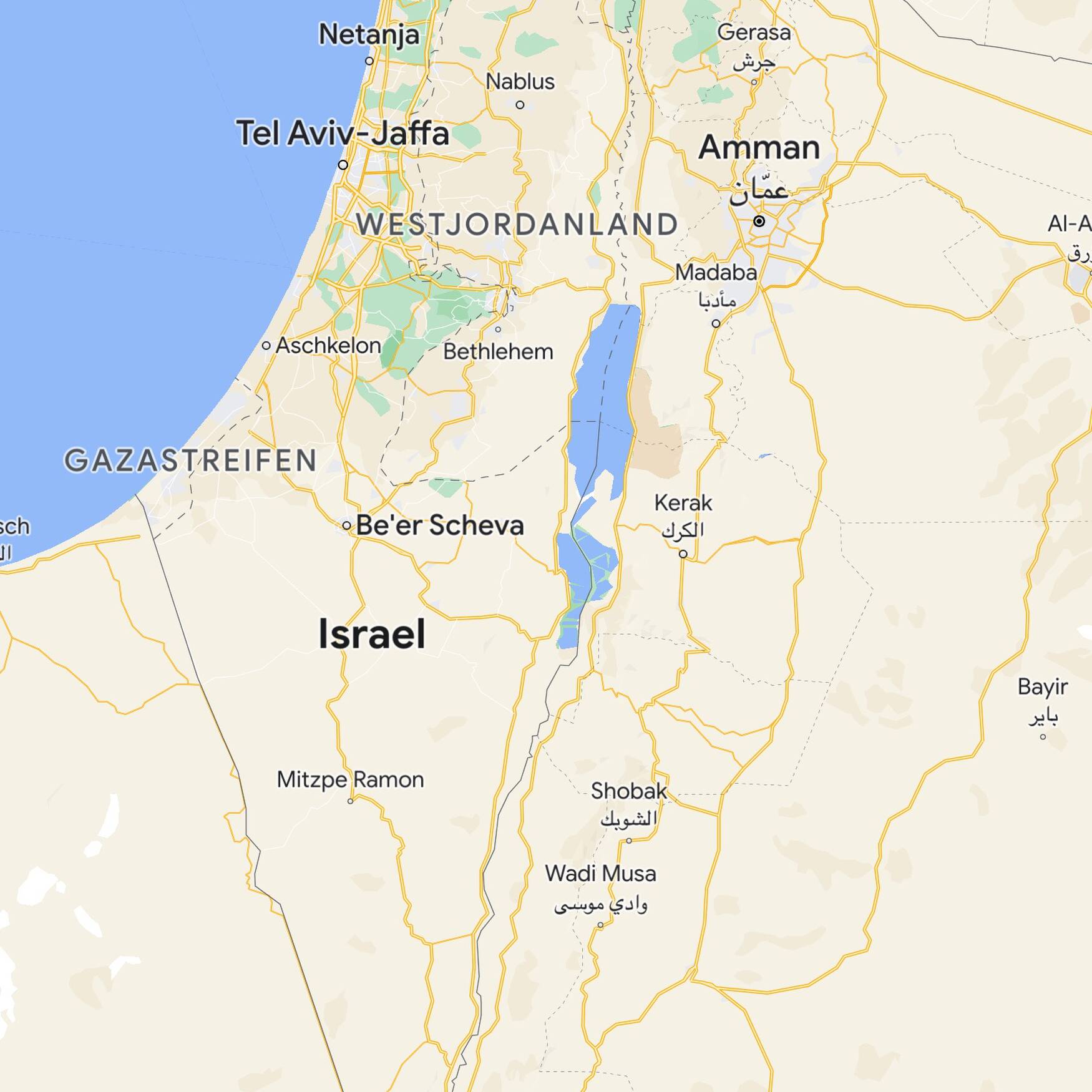 Über den Jordan und zurück