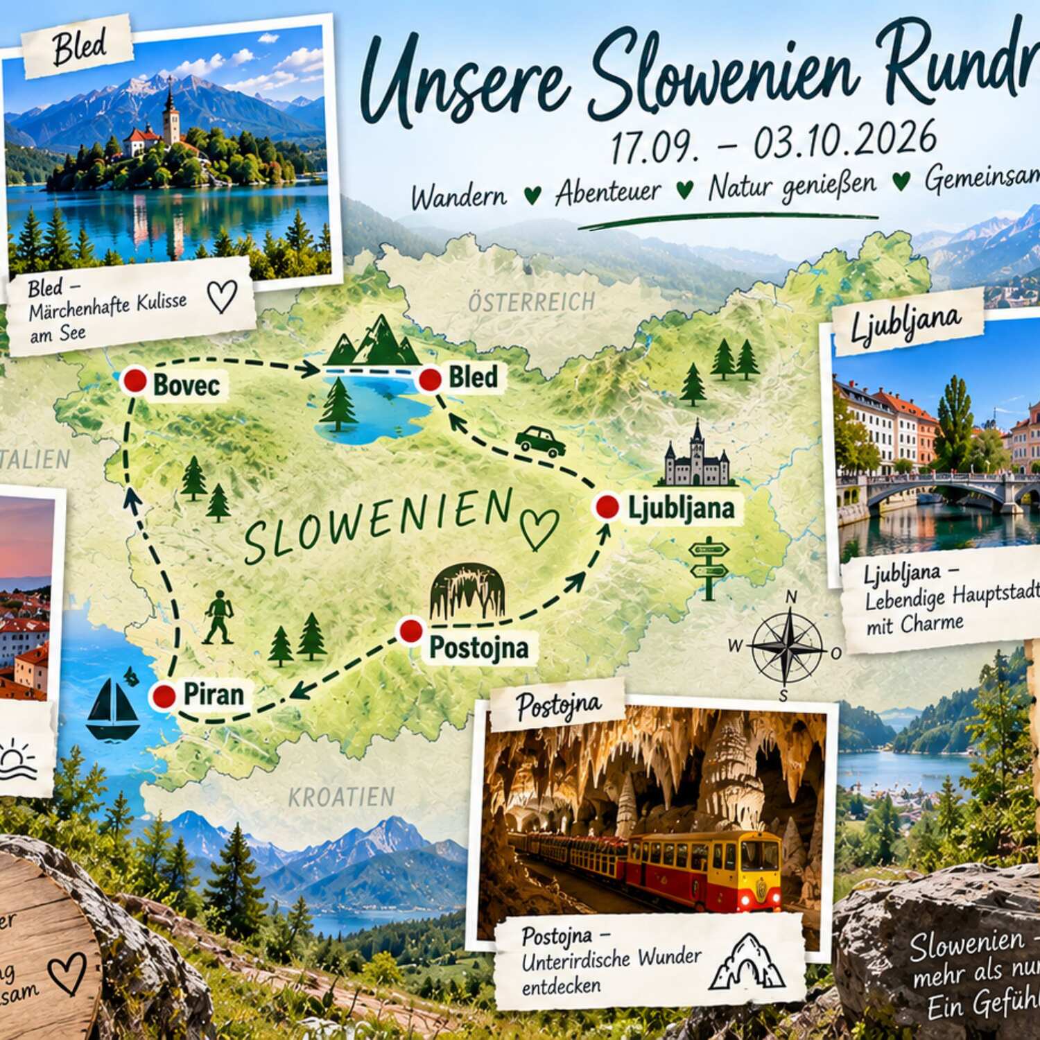 Slowenien: Alpen, Adria & Abenteuer