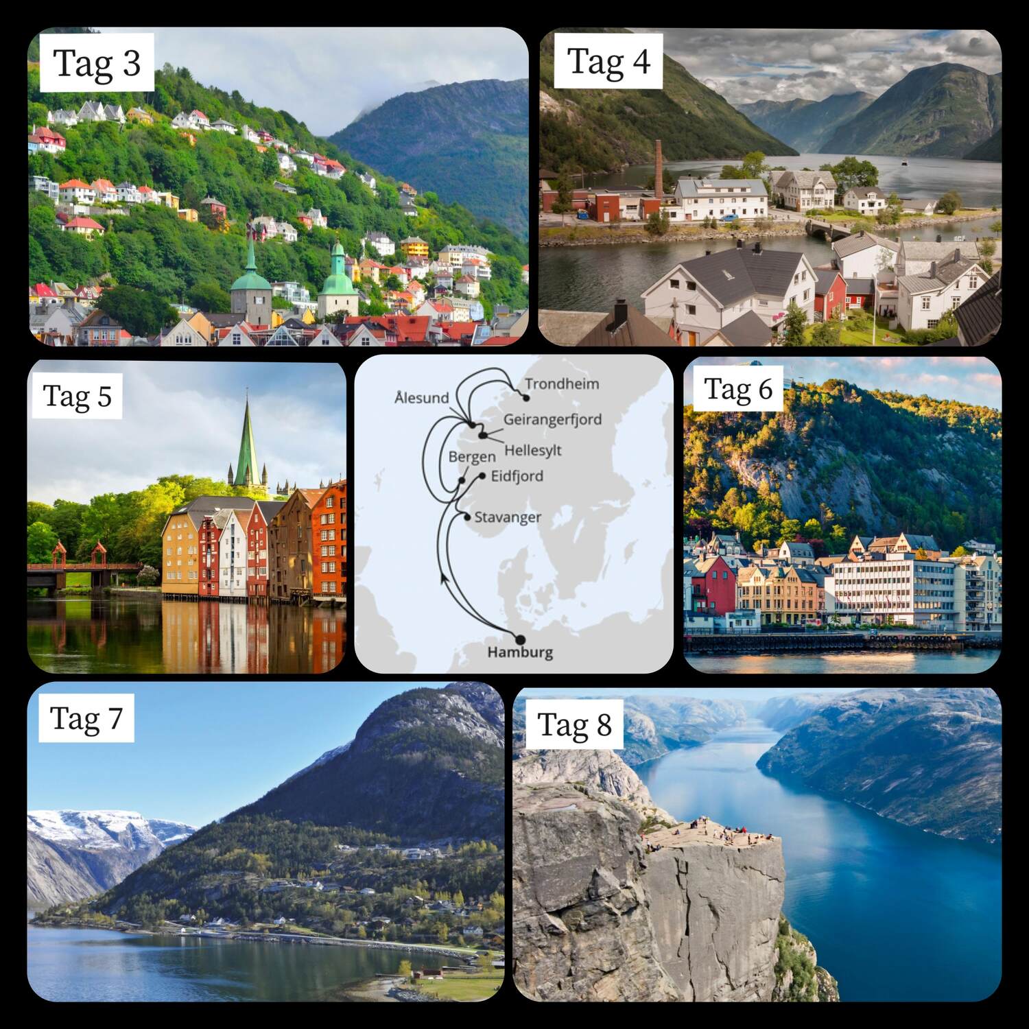 Norwegische Fjorde 🚢