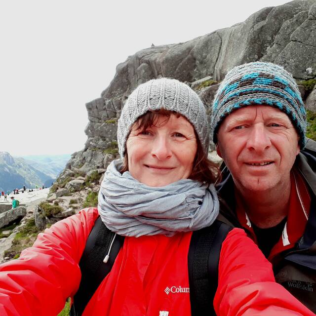 Annette und Jan on tour