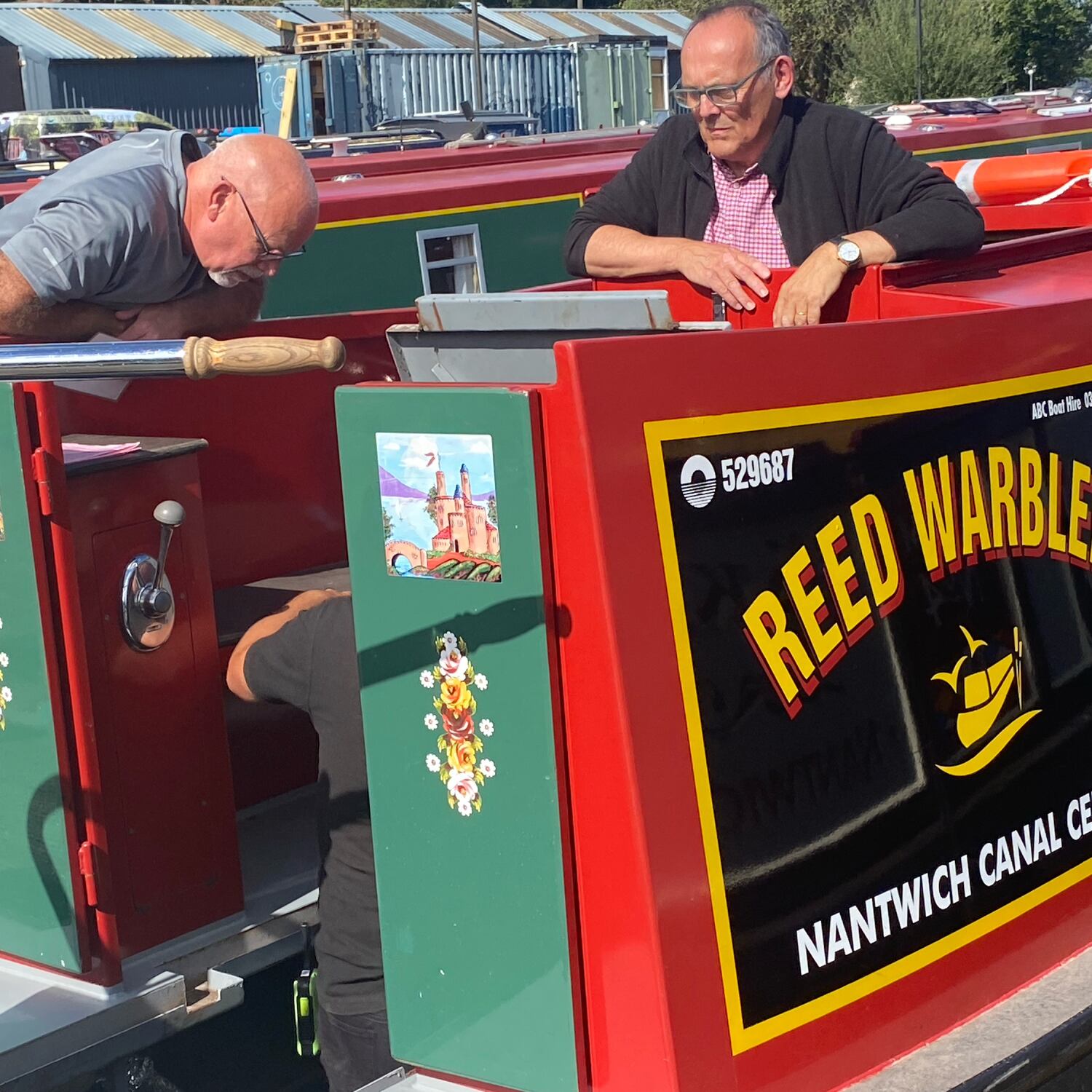 Five go on a canal barge