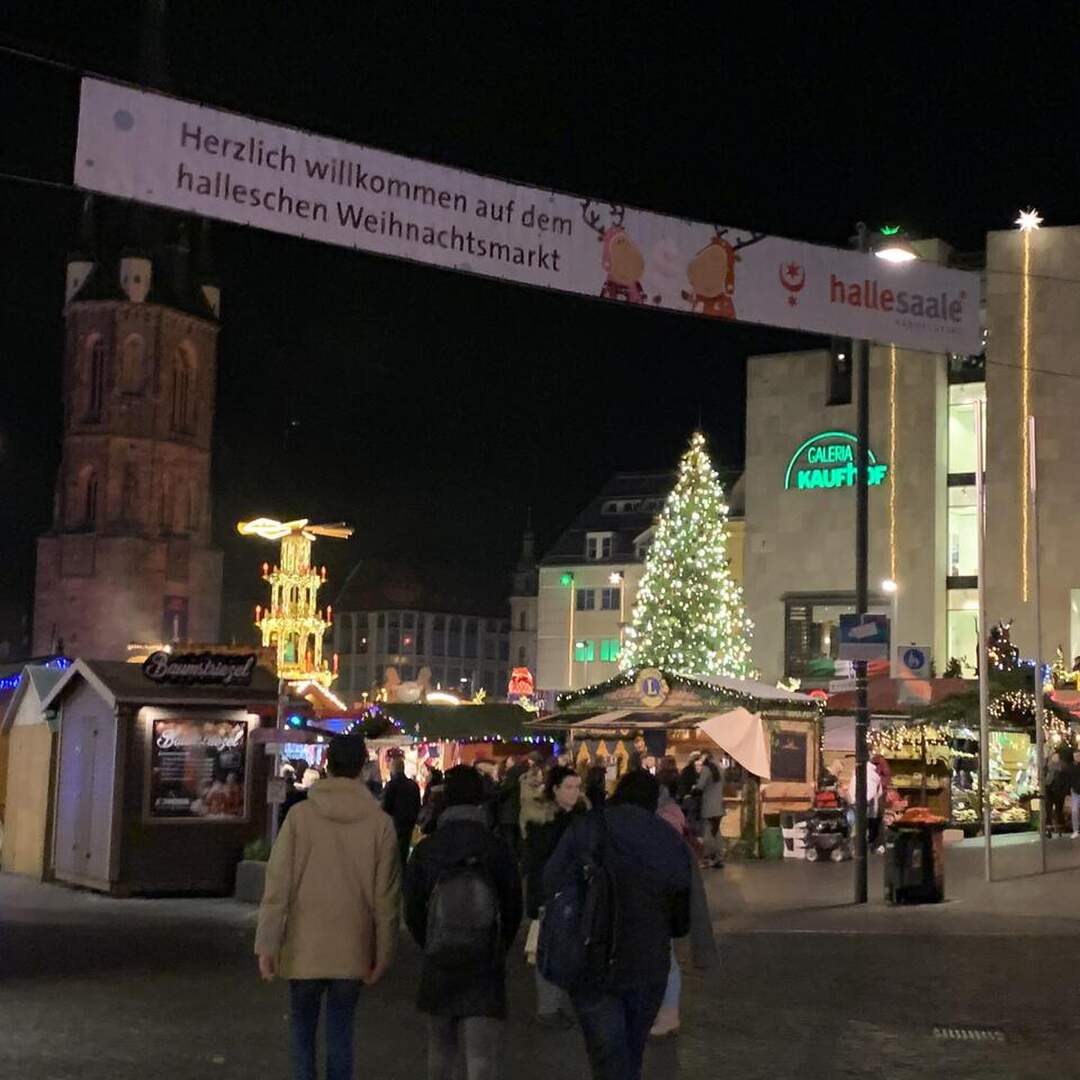 Halle an der Saale im Advent