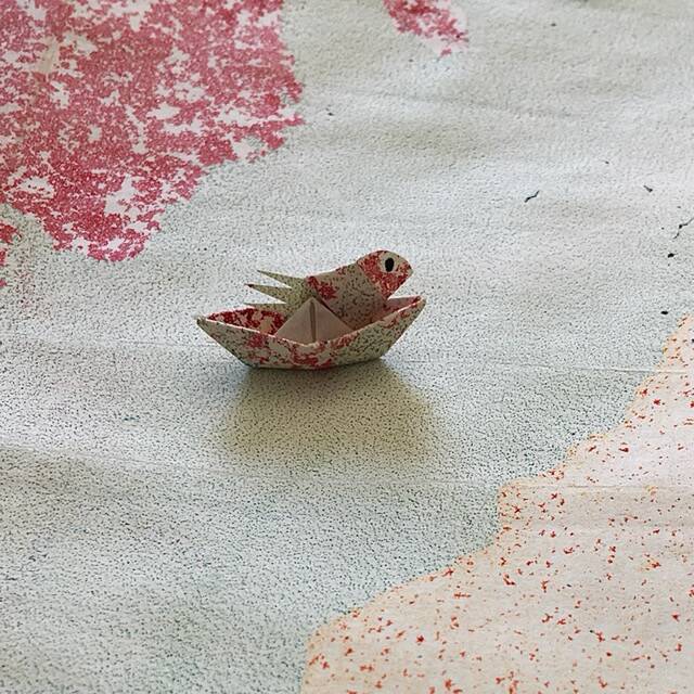 Travelling by paper boat
