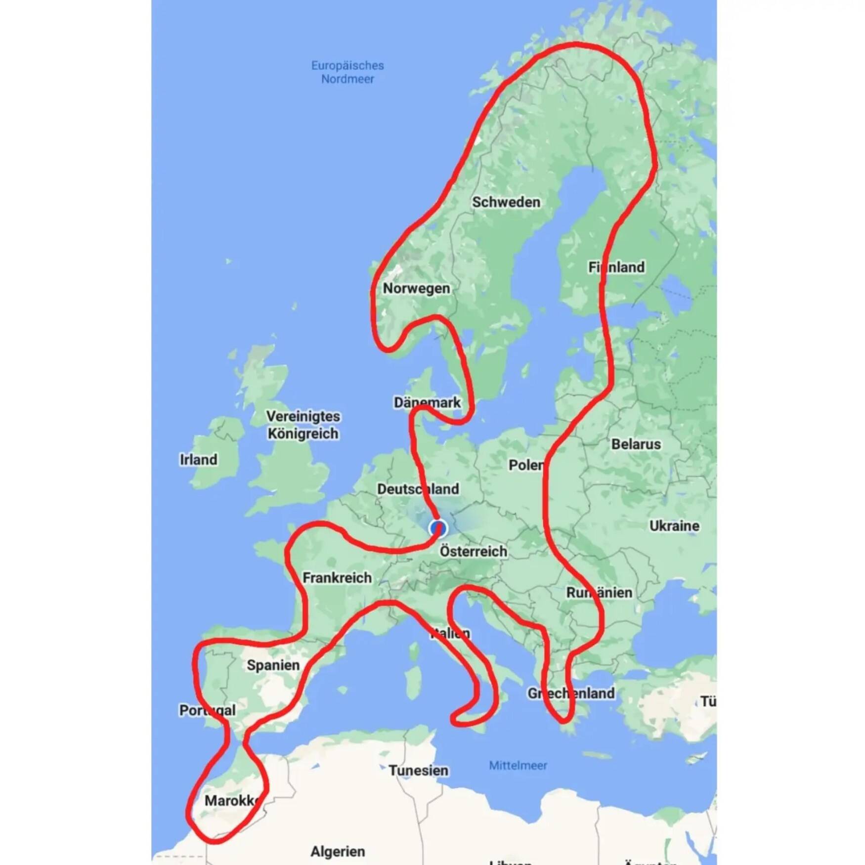 Europa im Uhrzeigersinn