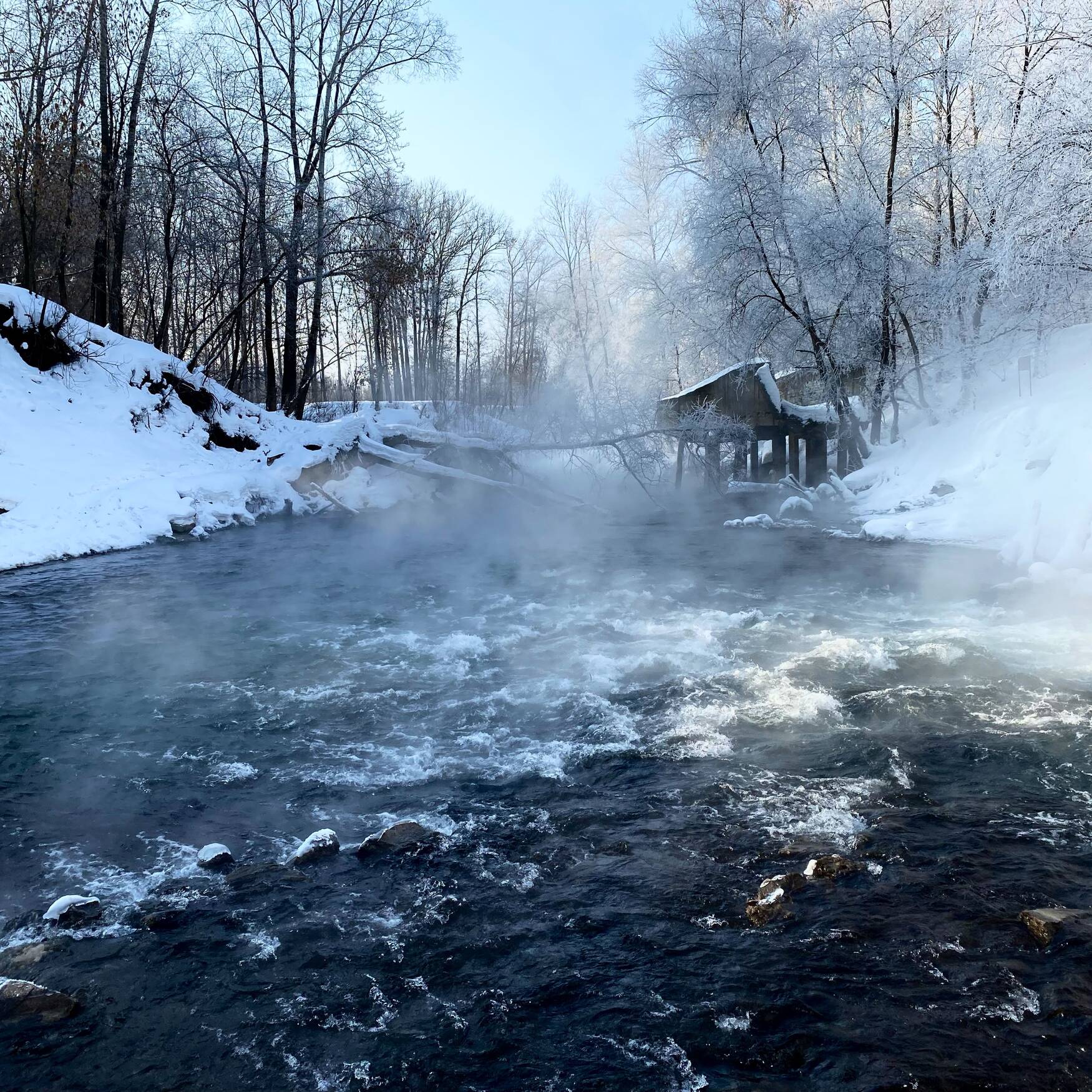 Warm lake
