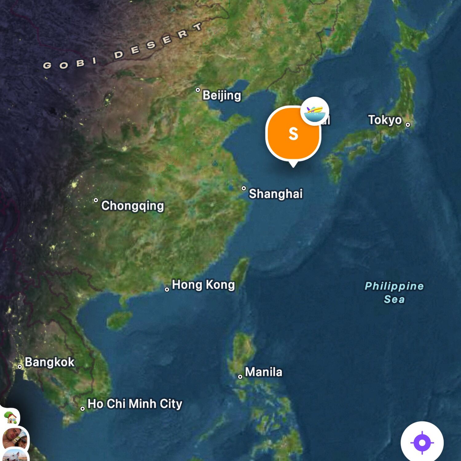 China to Japan cruise