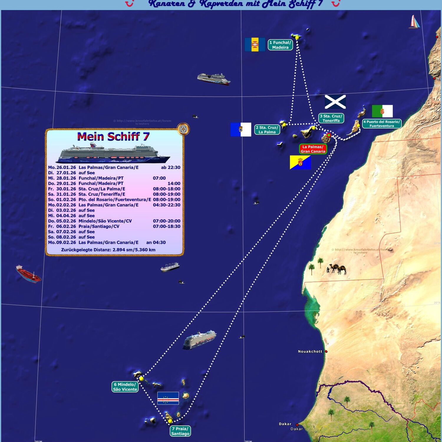 Kanaren mit Kapverden