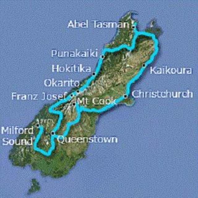 Map New Zealand 2014