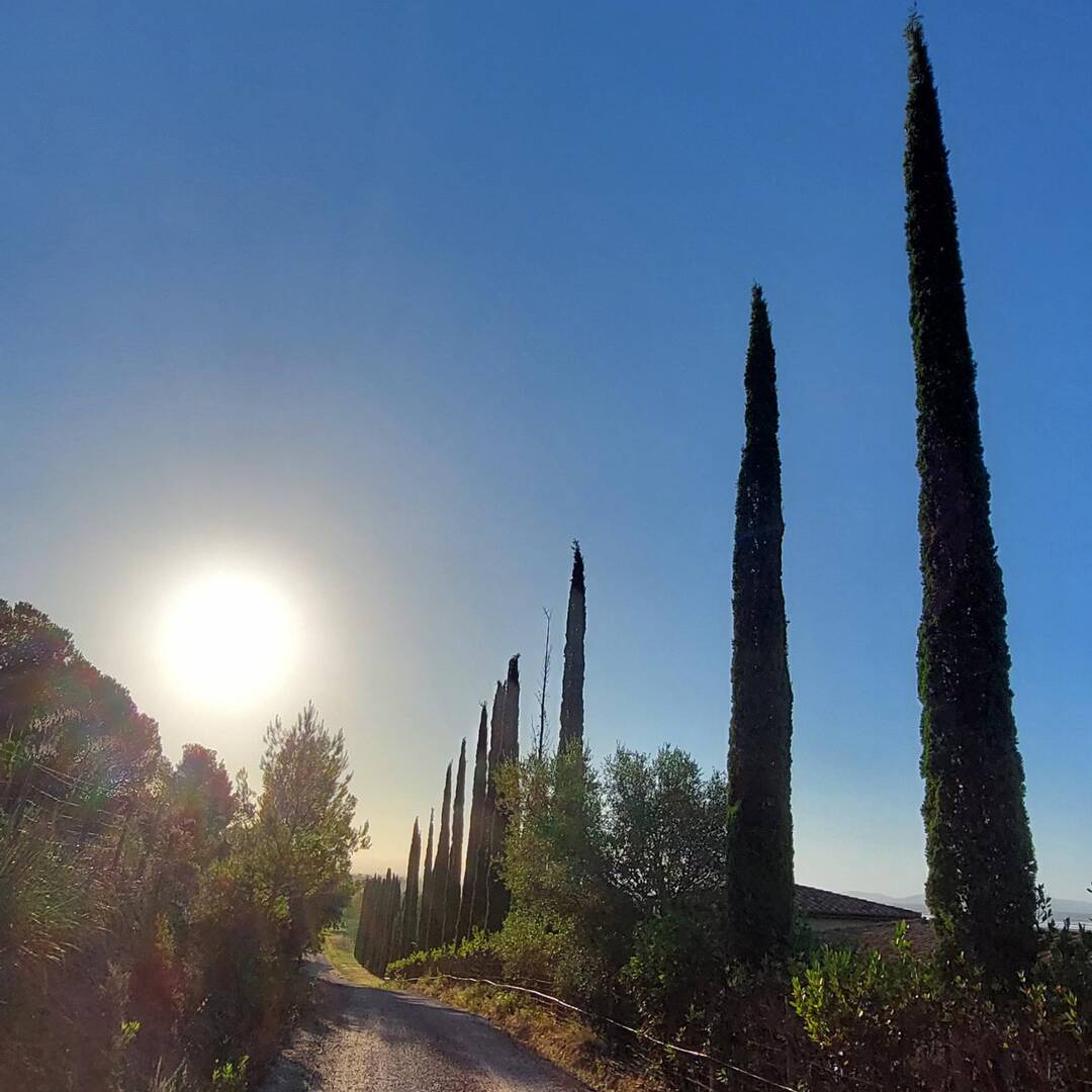 Mit dem Dreirad in der Toskana