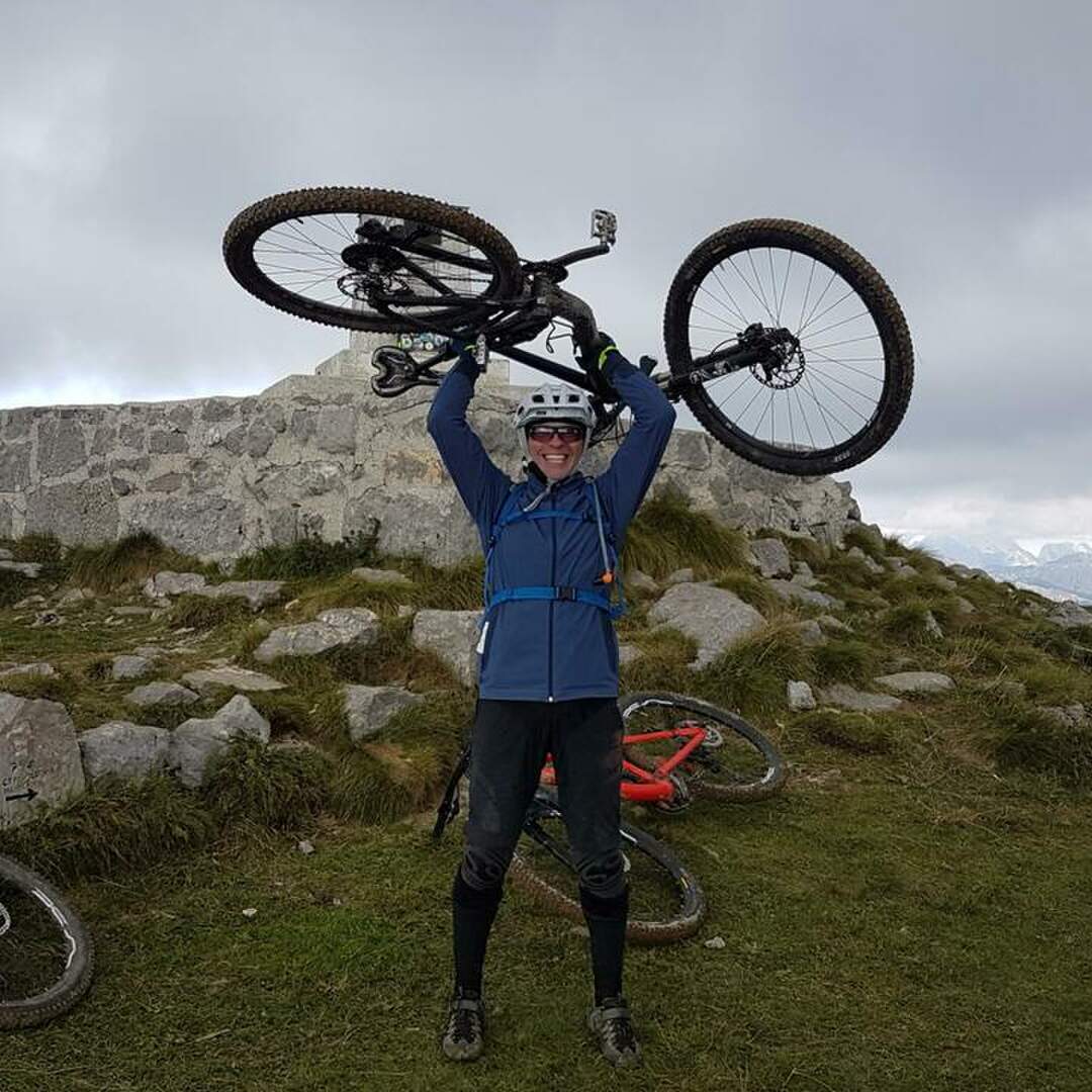 Mountainbike Soča-Tal